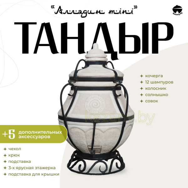 Набор "Эконом": Тандыр "Аладдин MINI" + аксессуары